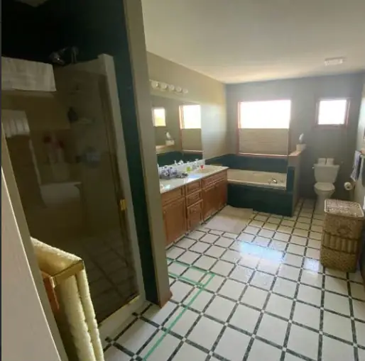 Monroe bathroom before renovation